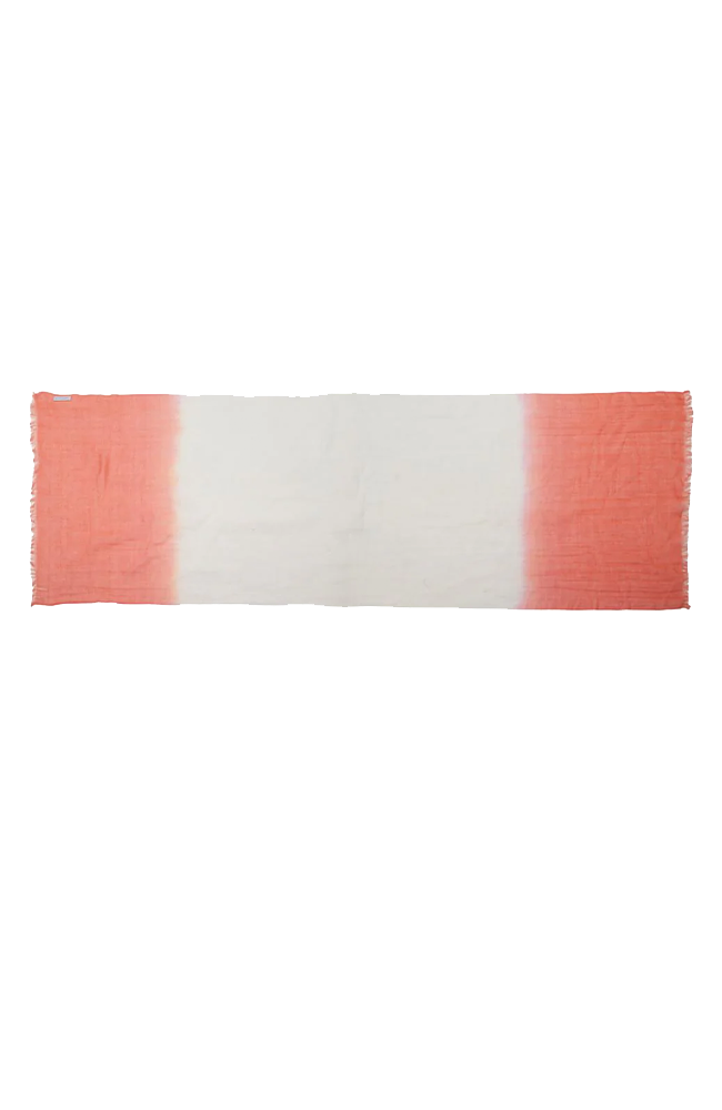 Linen Scarf - Jennifer/Coral