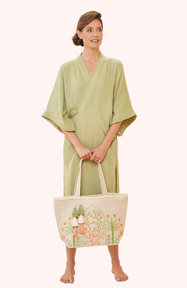 Jute Beach Tote – Paradise Palms