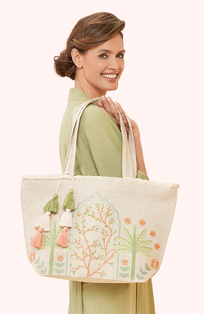 Jute Beach Tote – Paradise Palms