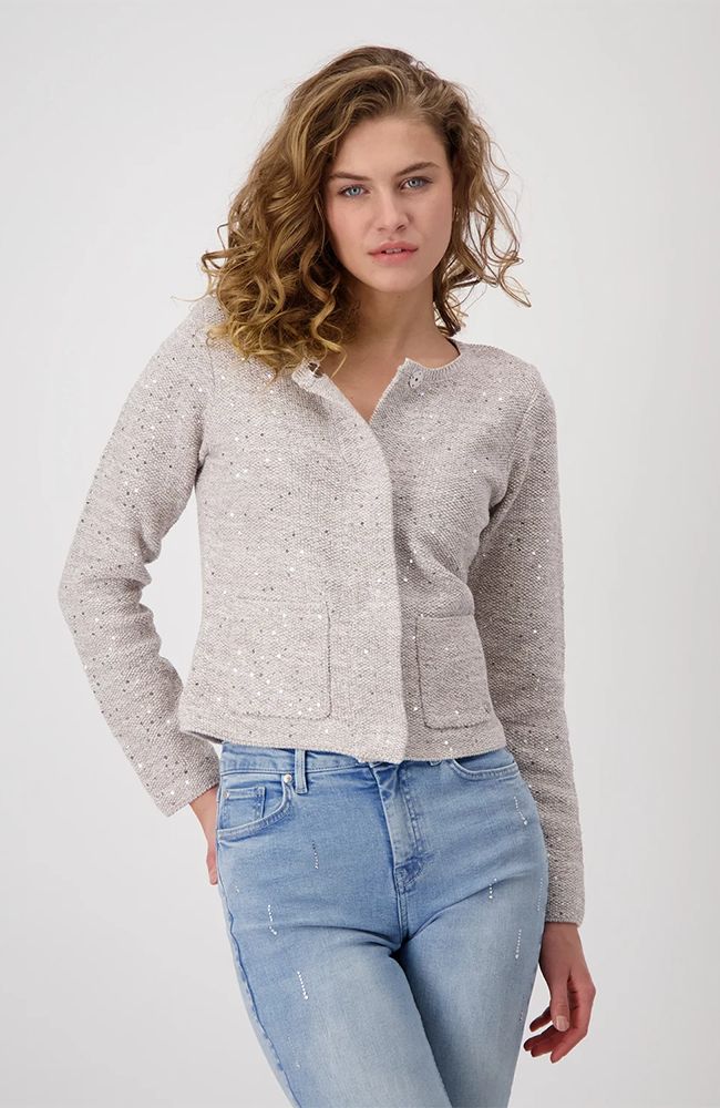 Jacket Sequins - Dark Linen