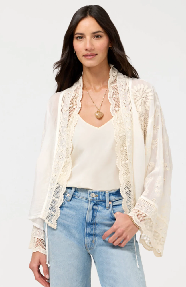 Sandra Patched Kimono - Natural