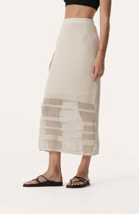 Rivera Crochet Skirt - Ivory