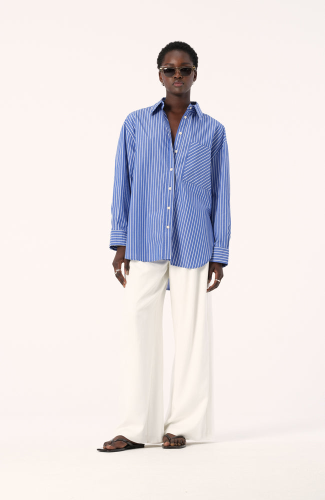 Madeira Shirt - Blue/White Stripe