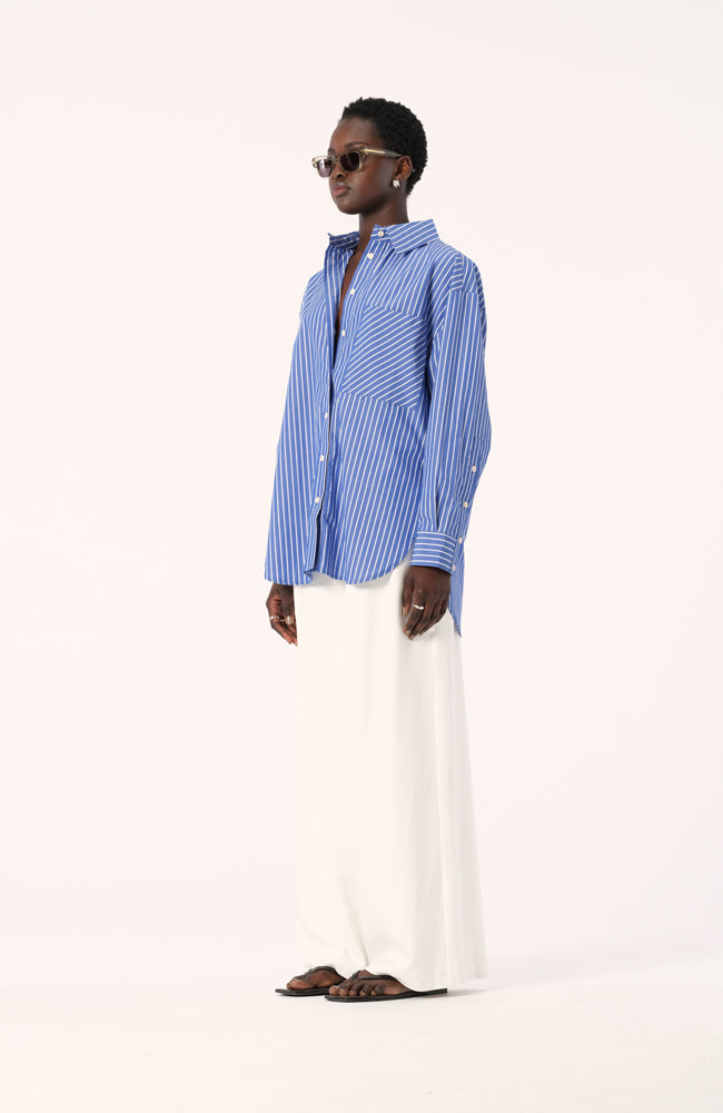 Madeira Shirt - Blue/White Stripe