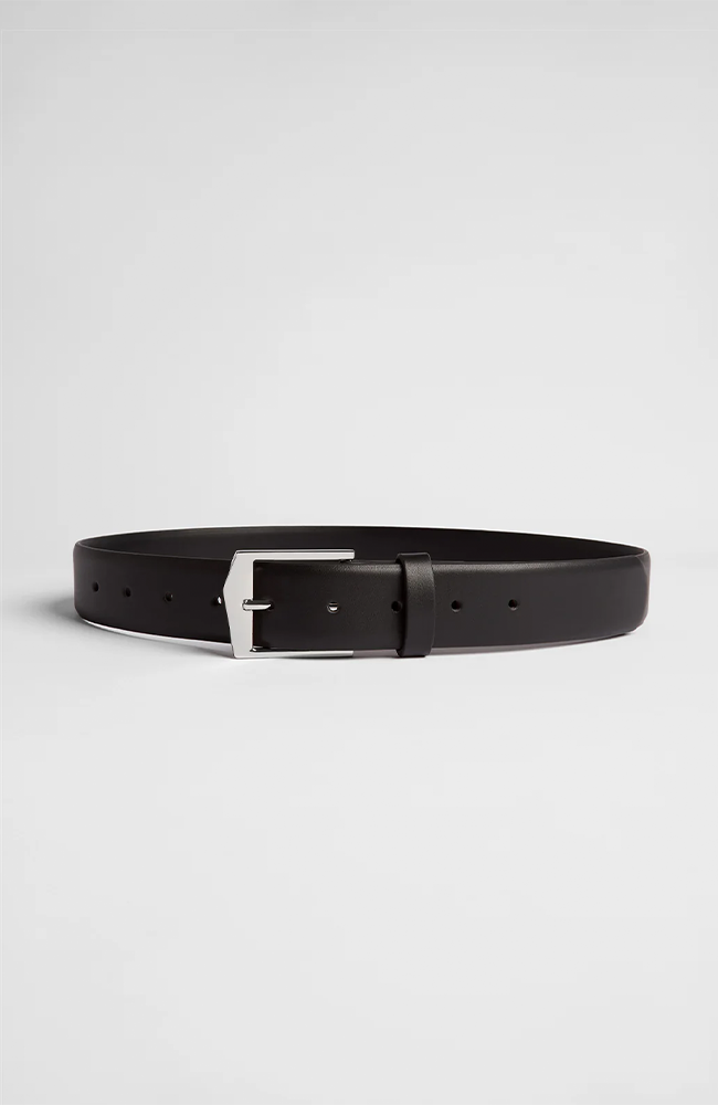 Ida Belt 3.5cm - Black/Silver