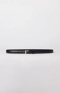 Ida Belt 2cm - Black Croc