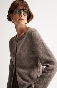 Saschia Knit Cardigan - Chocolate