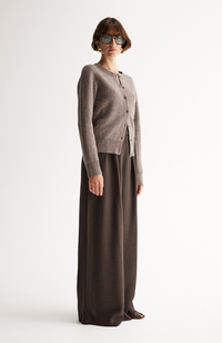 Saschia Knit Cardigan - Chocolate
