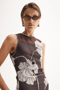 Lilian Maxi Dress - Chocolate Floral Print