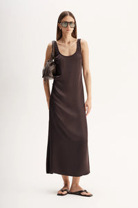 Mina Maxi Dress - Chocolate