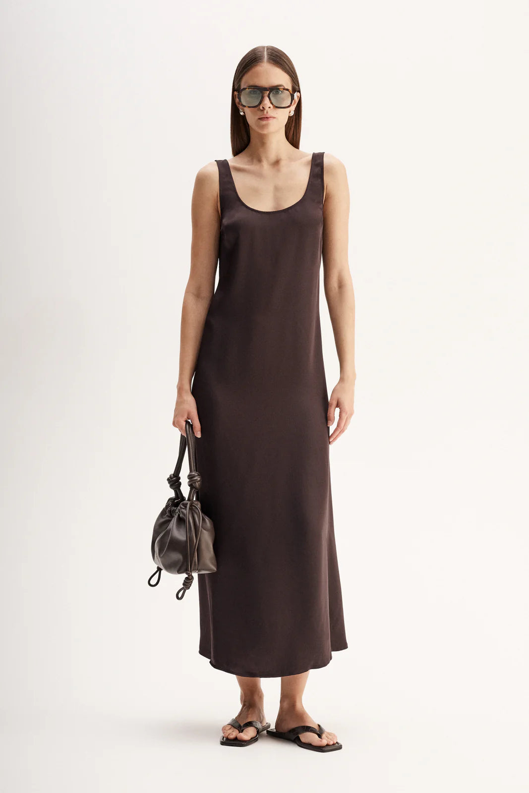 Mina Maxi Dress - Chocolate