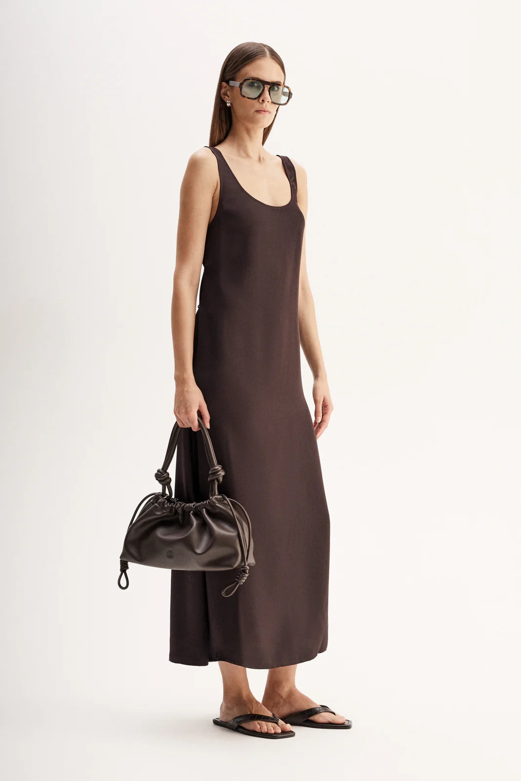 Mina Maxi Dress - Chocolate
