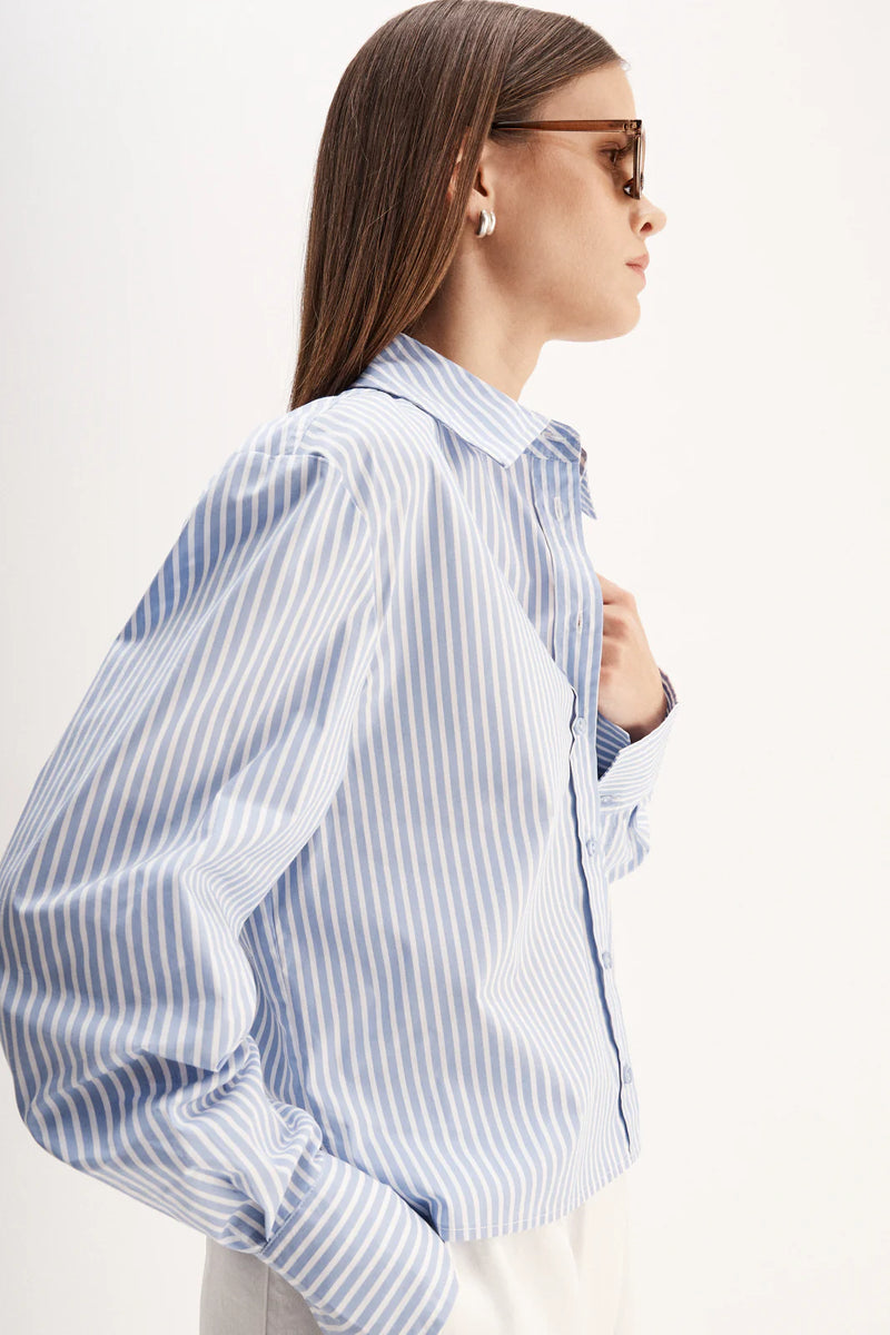 Dash Stripe Shirt - Blue Stripe