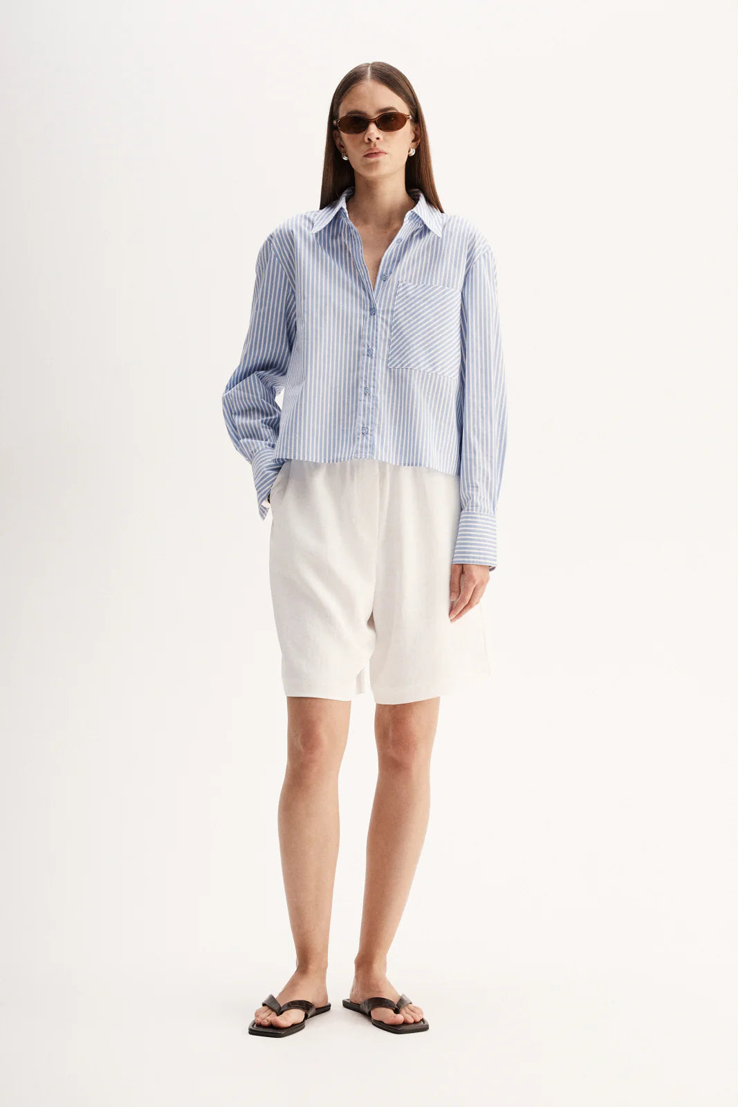 Dash Stripe Shirt - Blue Stripe