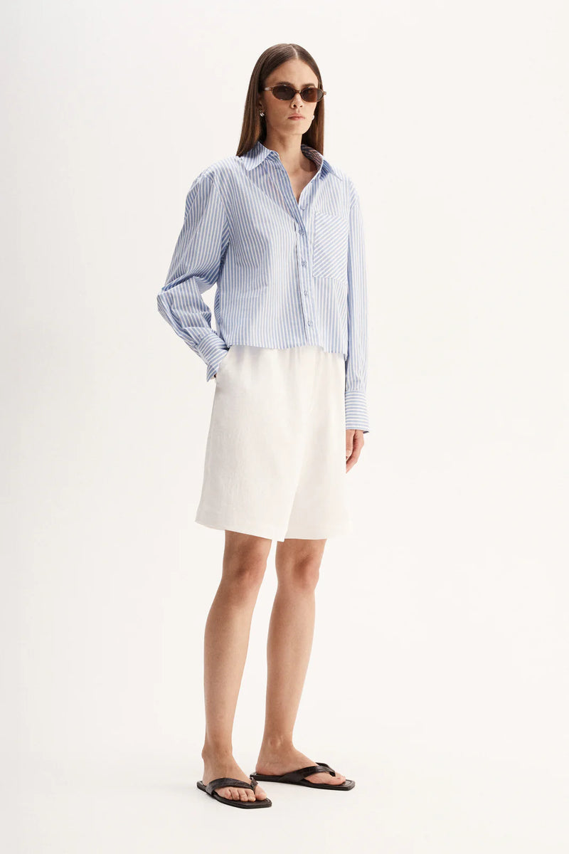 Dash Stripe Shirt - Blue Stripe