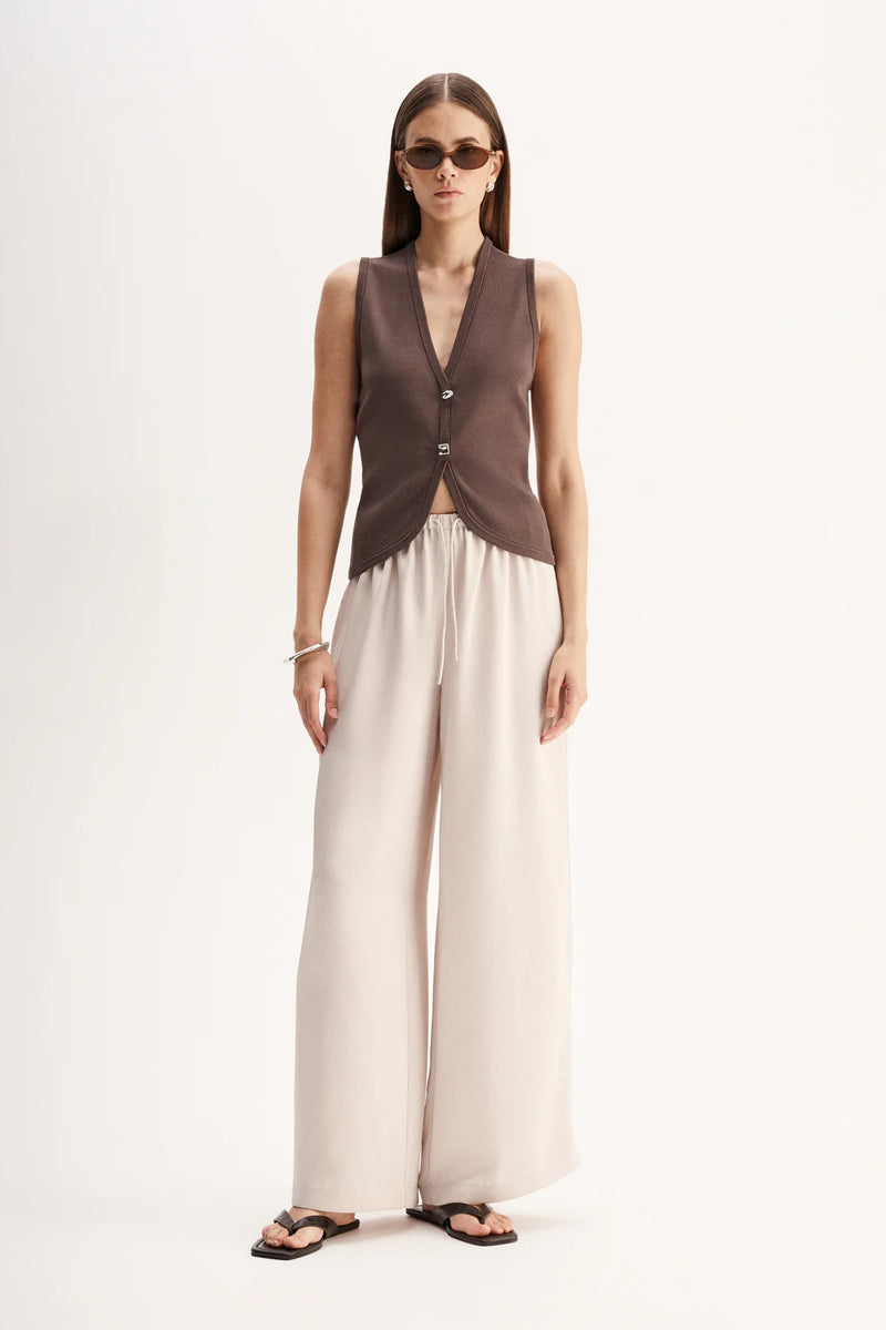 Lana Knit Vest - Chocolate