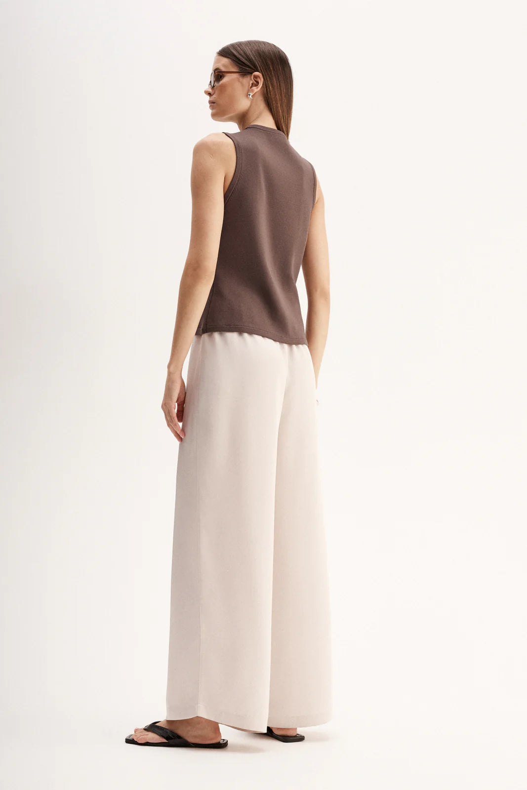 Lana Knit Vest - Chocolate