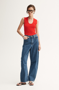 Hayes Knit Top - Crimson