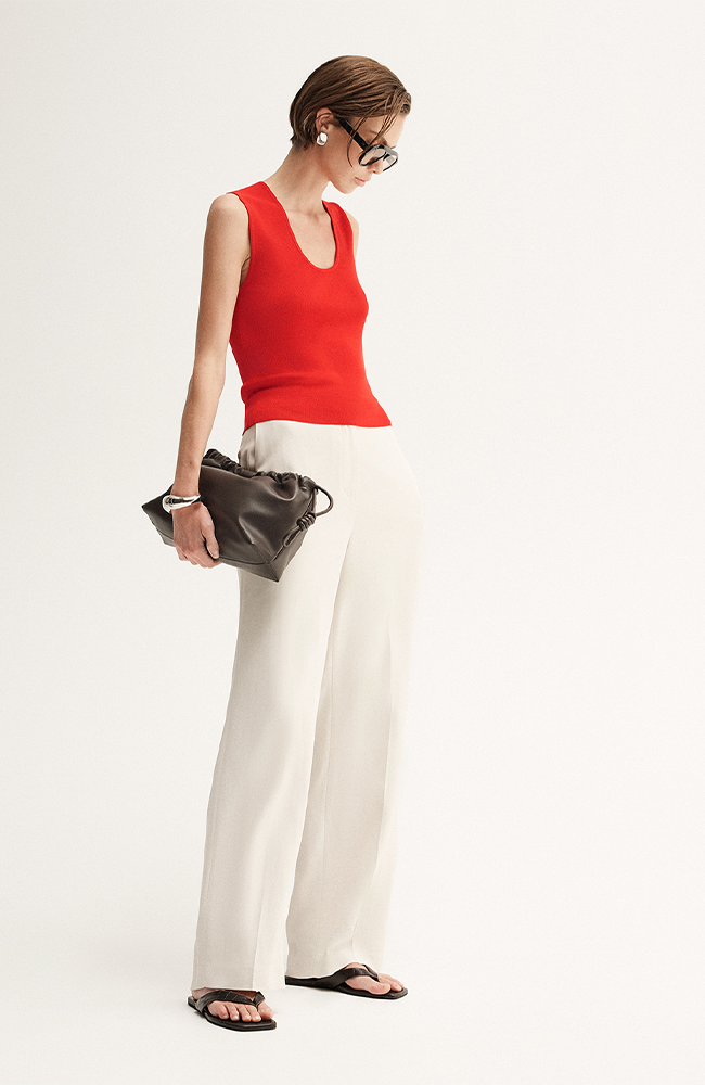 Hayes Knit Top - Crimson