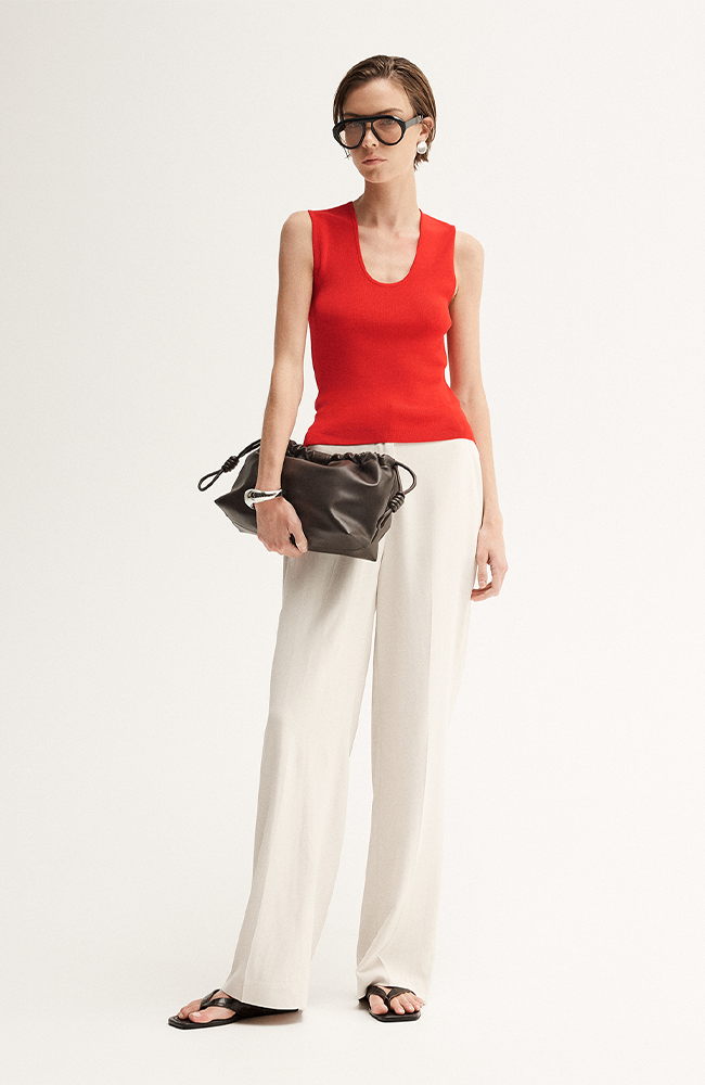 Hayes Knit Top - Crimson