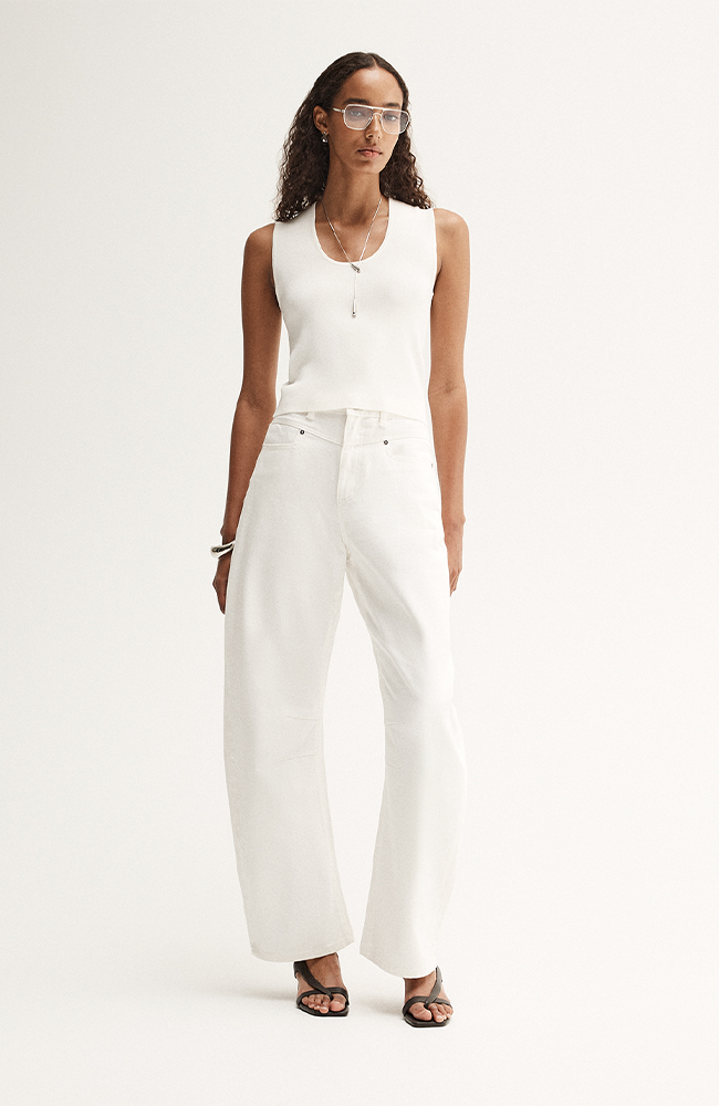 Hayes Knit Top - White