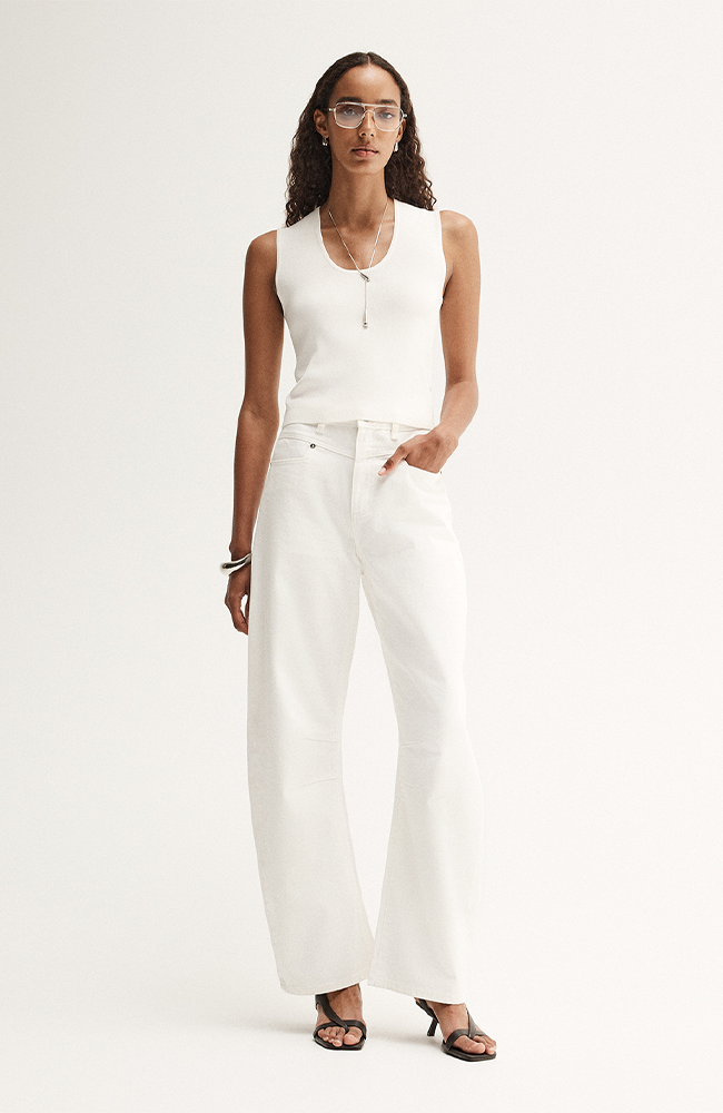 Hayes Knit Top - White