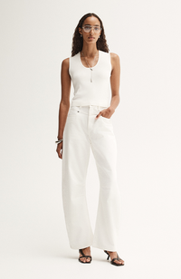 Hayes Knit Top - White