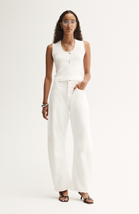 Hayes Knit Top - White