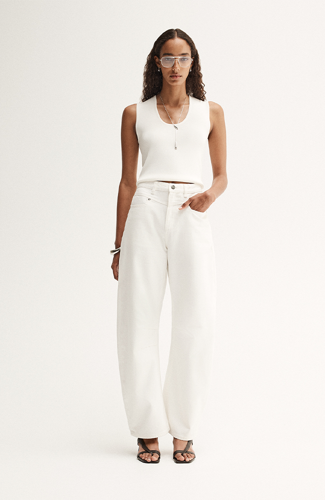 Chelsea Denim Jean - White