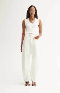 Chelsea Denim Jean - White