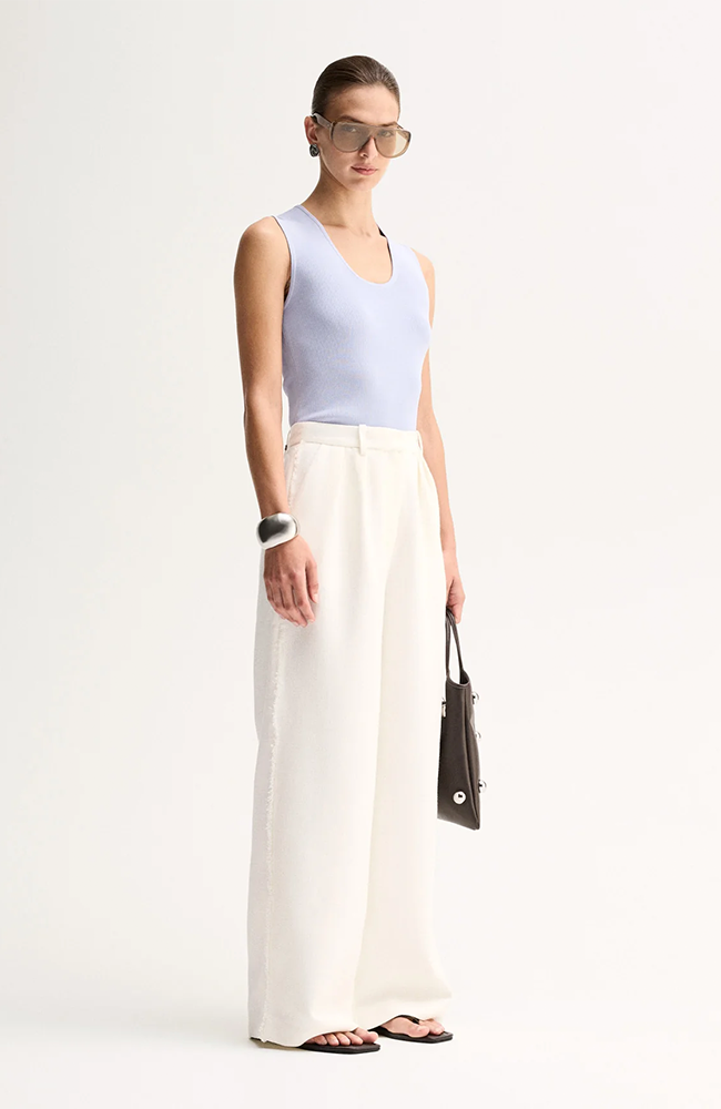 Hayes Knit Top - Pale Blue
