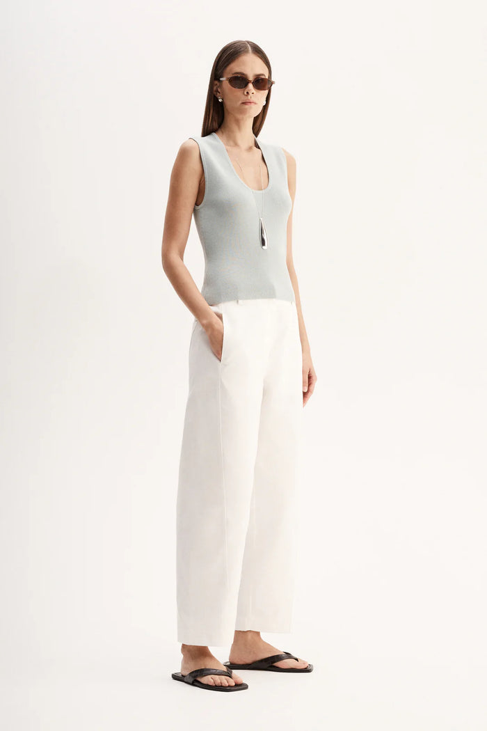Blair Knit Top - Light Blue