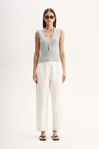 Blair Knit Top - Light Blue