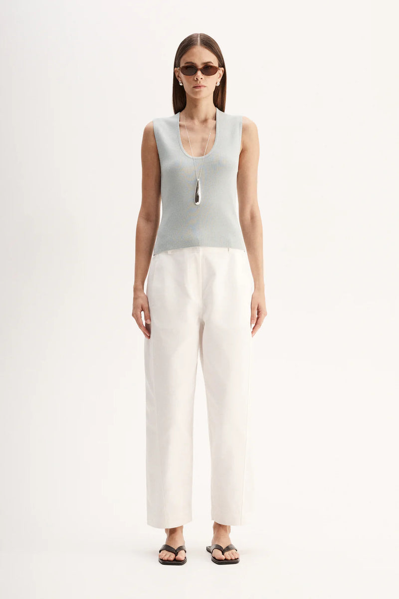 Blair Knit Top - Light Blue