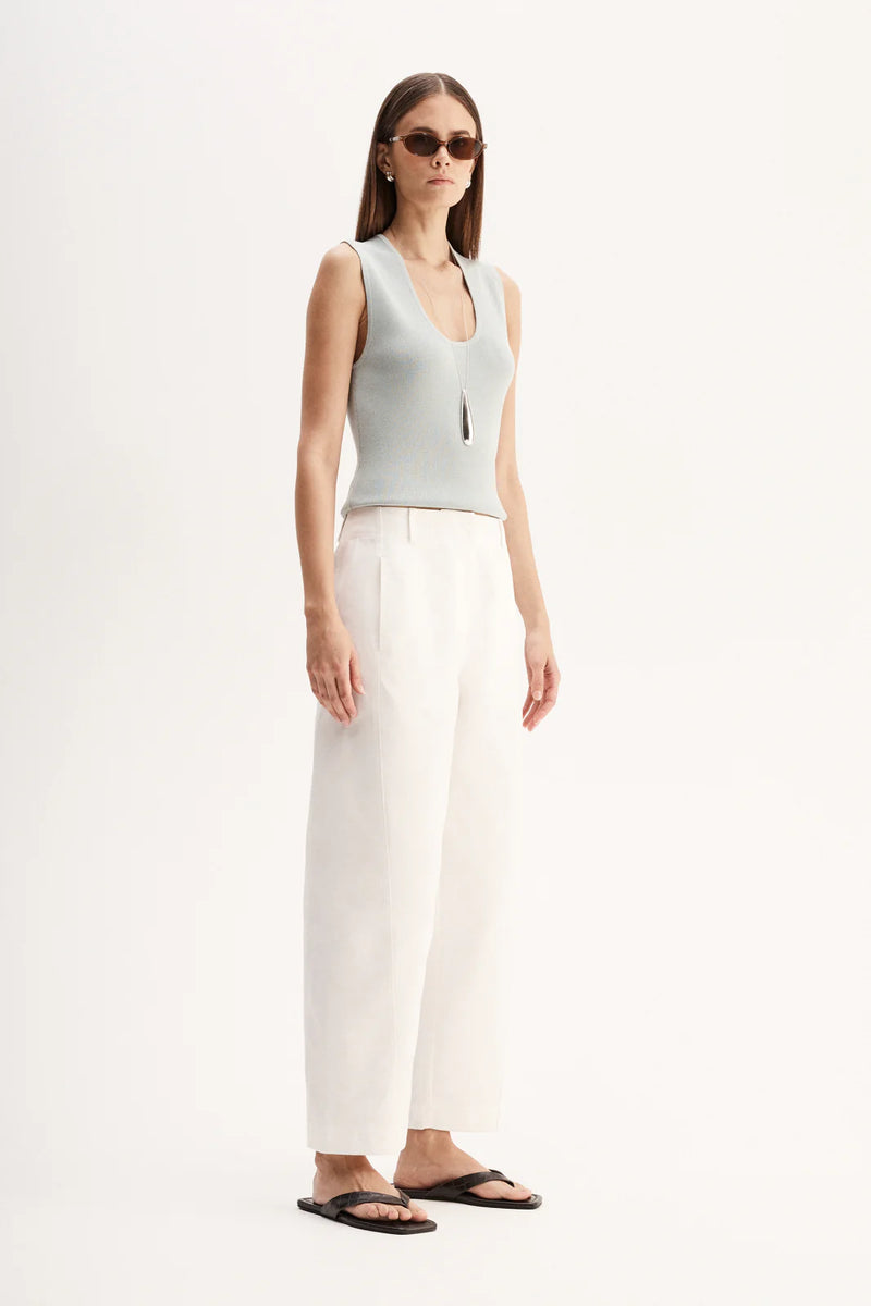 Blair Knit Top - Light Blue