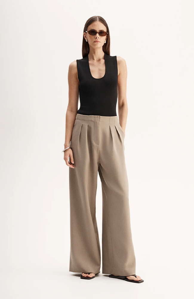 Lora Pant - Taupe