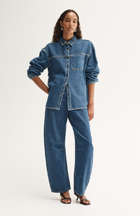 Kennedy Denim Shirt - Dark Indigo