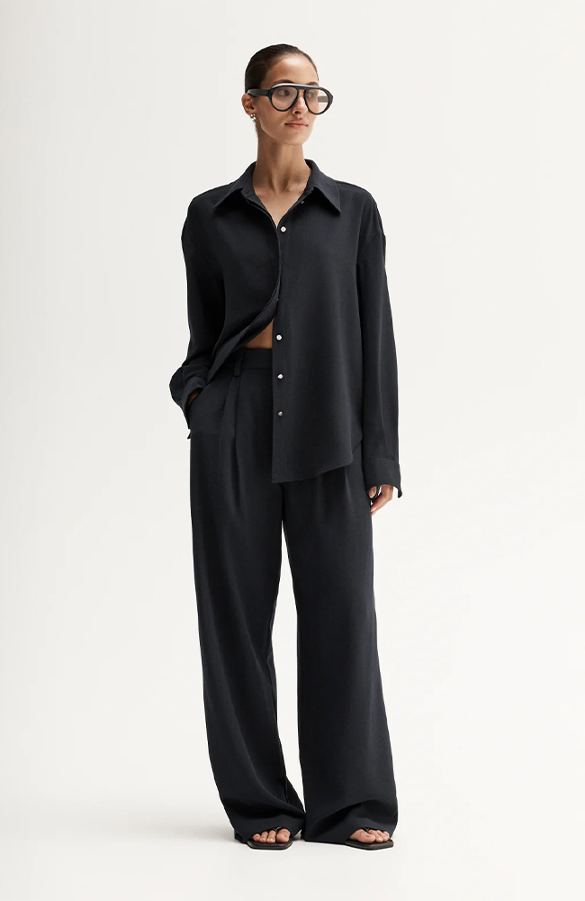 Miller Long Sleeve Shirt - Midnight Ink