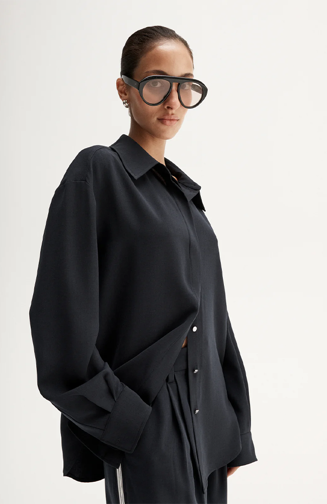 Miller Long Sleeve Shirt - Midnight Ink