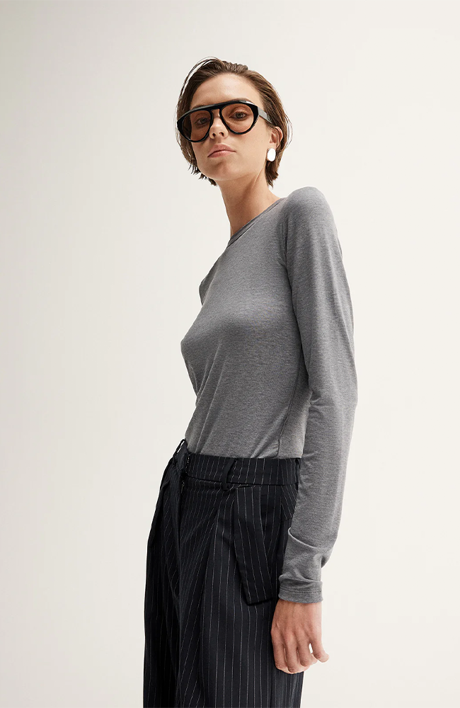 Sierra Top - Charcoal Marle