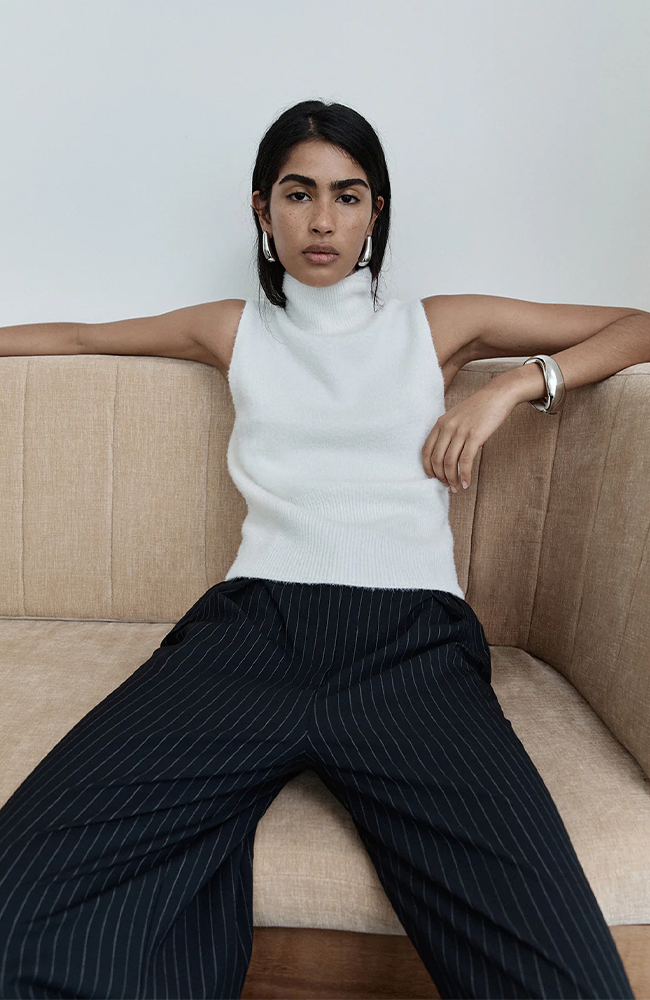 Ronnie Knit Top - White