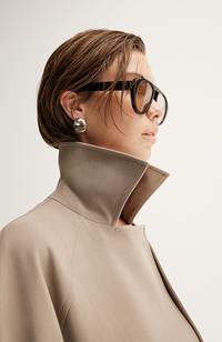 Selena Cropped Trench Coat - Taupe