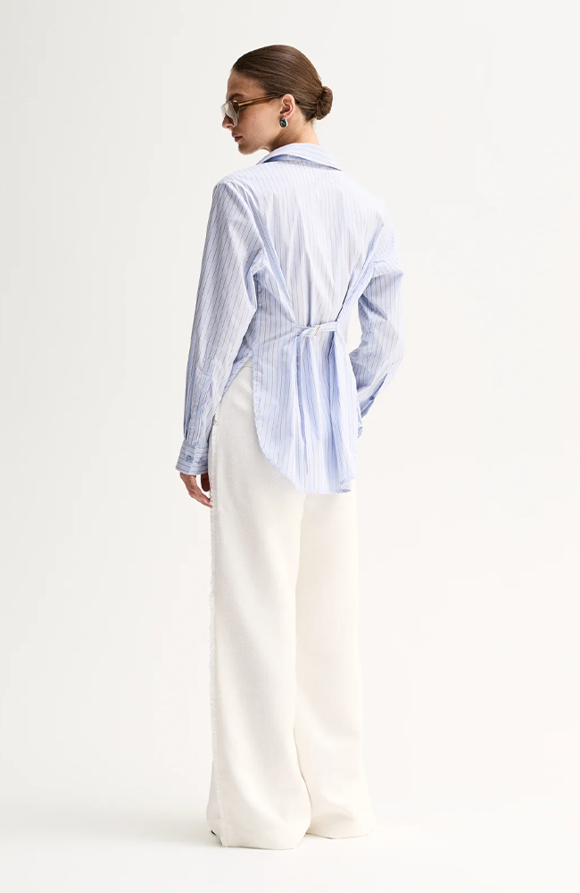 Kallie Stripe Shirt - Blue Stripe