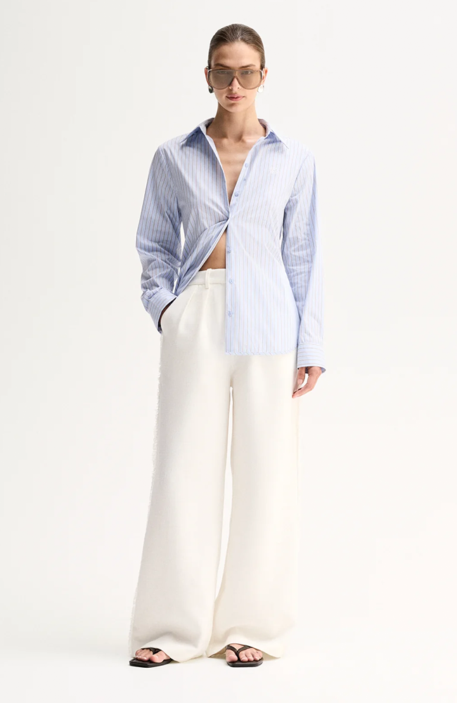 Kallie Stripe Shirt - Blue Stripe