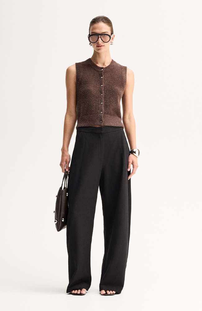 Dune Knit Cardigan - Chocolate