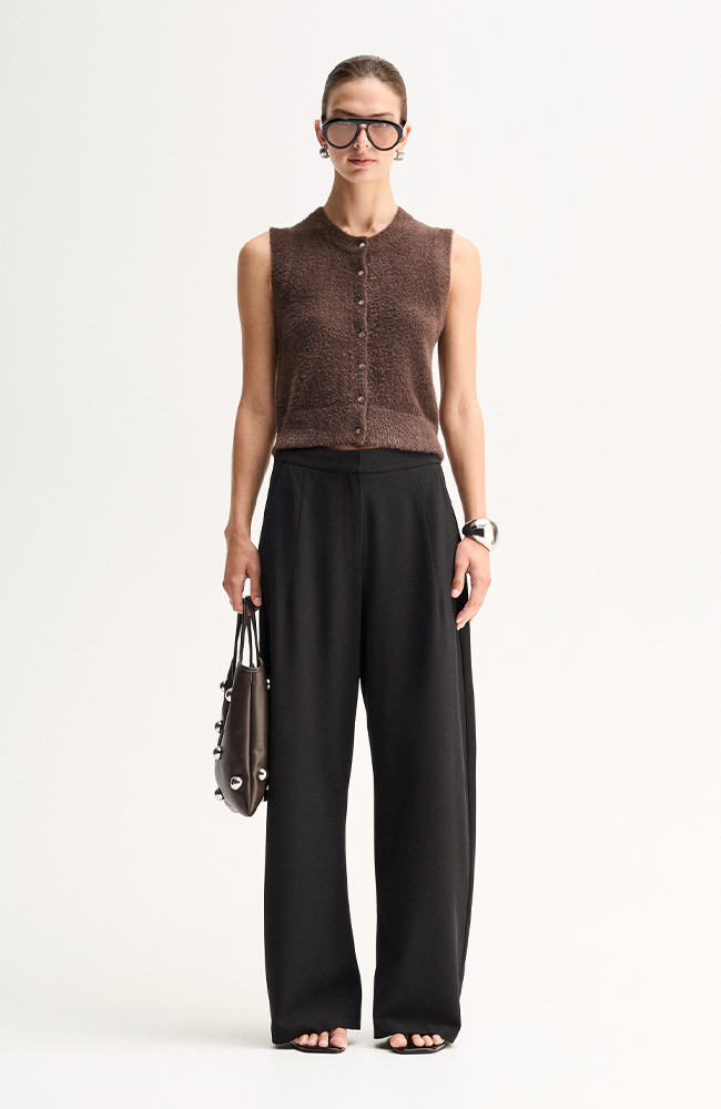 Dune Knit Cardigan - Chocolate