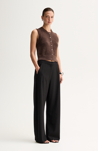 Dune Knit Cardigan - Chocolate