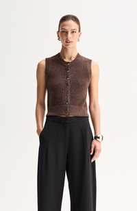 Dune Knit Cardigan - Chocolate