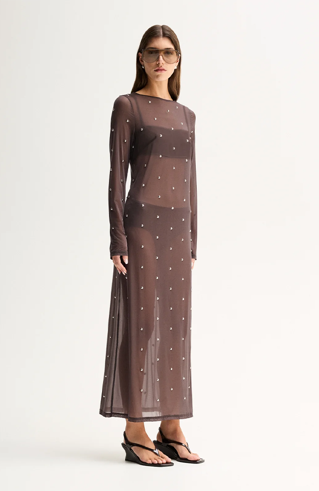 Rowe Long Sleeve Maxi Dress - Slate