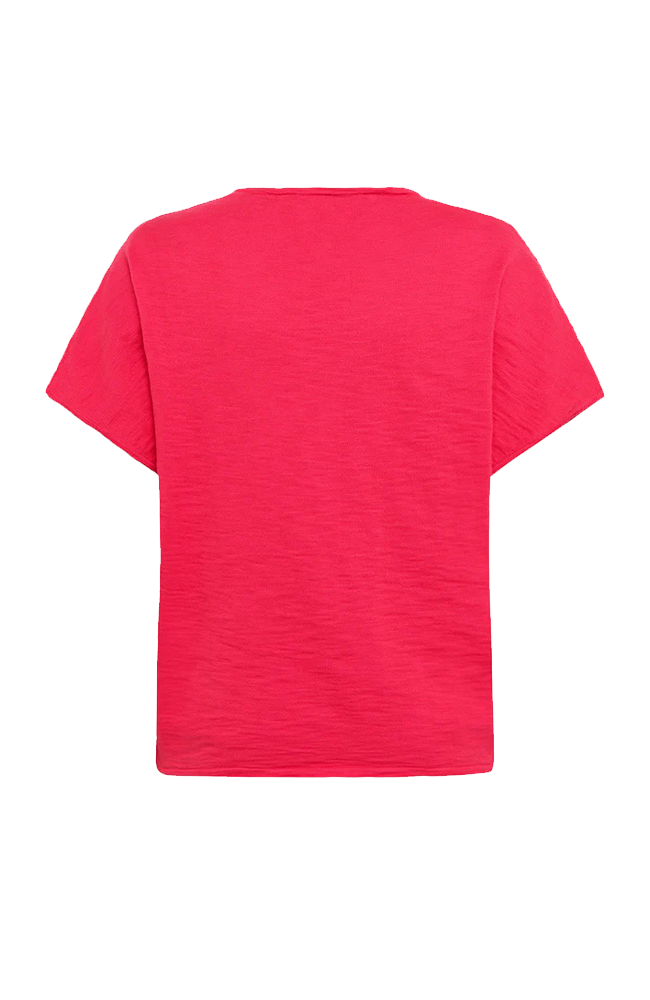 Kamille V-neck Tee - Raspberry